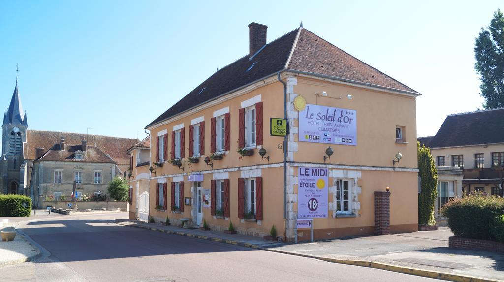Hotel Logis Le Soleil D'or Montigny-la-Resle Exterior foto